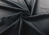 el hacer punto elástico del poliéster del negro 200GSM el 85% de la tela de la guarnición de la ropa interior del 160cm