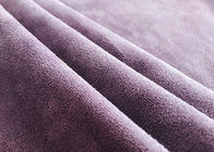 material elástico del ante del doble del poliéster de 400GSM el 92% para la púrpura del taro de la ropa
