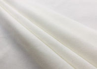 100% tela cepillada poliéster suave 240GSM para la ropa de los accesorios blanca