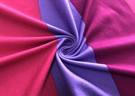 la tela elástica de la impresión del poliéster de 170GSM el 92% para los deportes lleva púrpura rosada