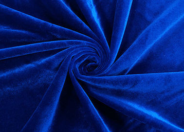 la tela del juguete de la felpa 250GSM/suavemente deformación de la materia textil de la felpa hizo punto color del azul real
